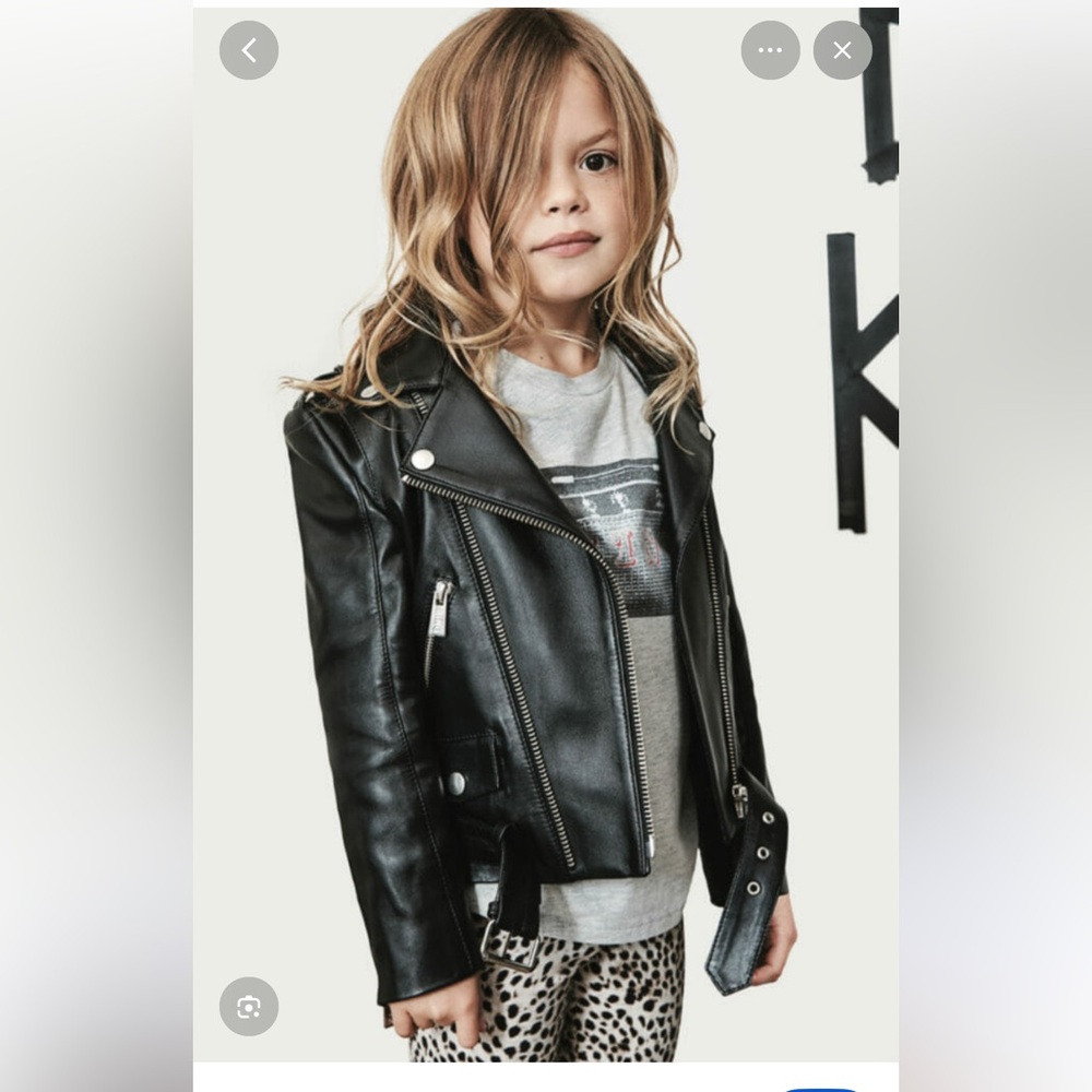NWOT Kids ANINE Bing Style Leather Jacket